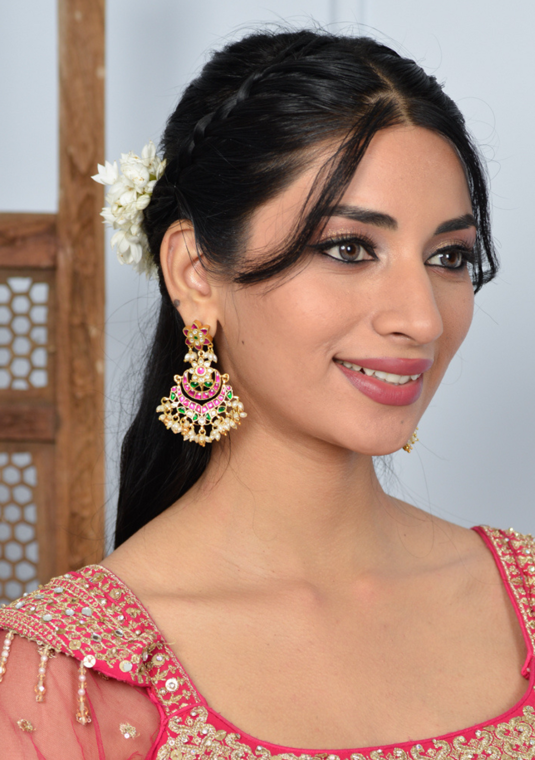 Tanirika Jadau Kundan Designer Earring