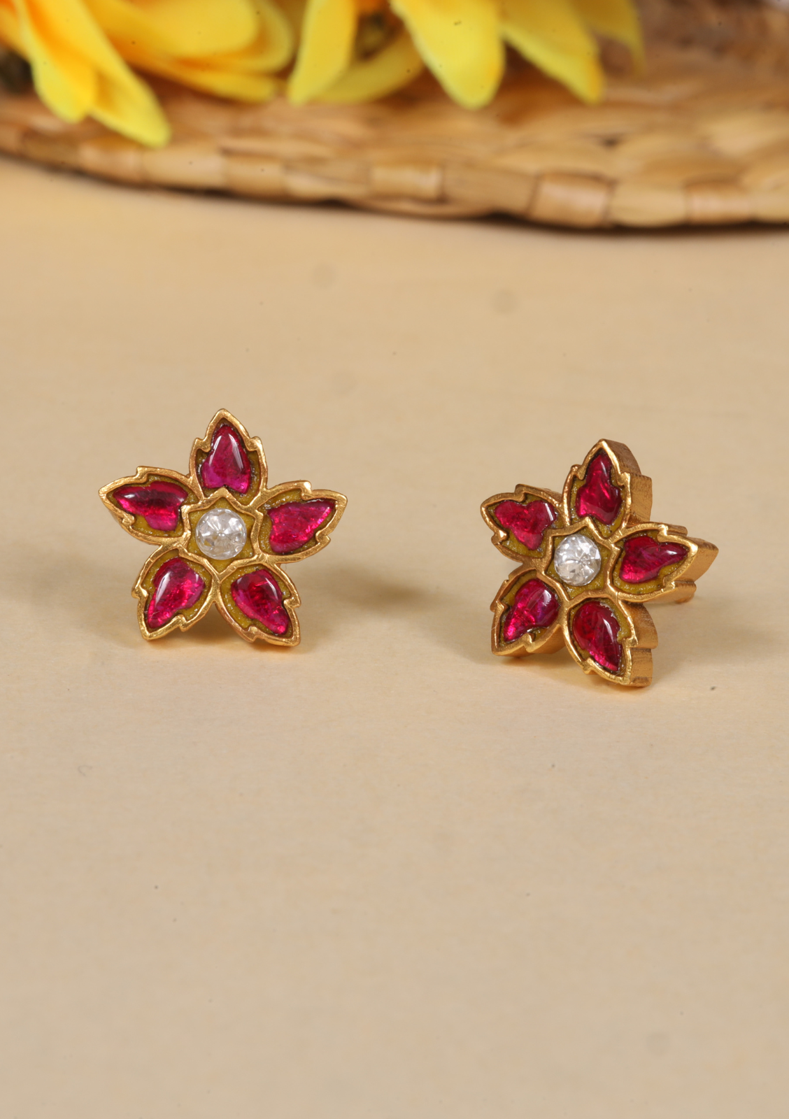 Elite Jadau Kundan Designer Stud Earrings