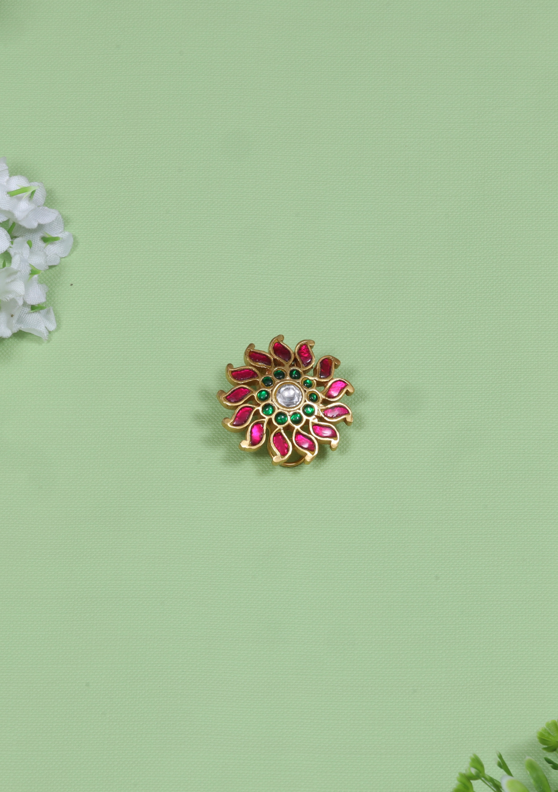 Designer Surya Jadau Kundan Hair Pin