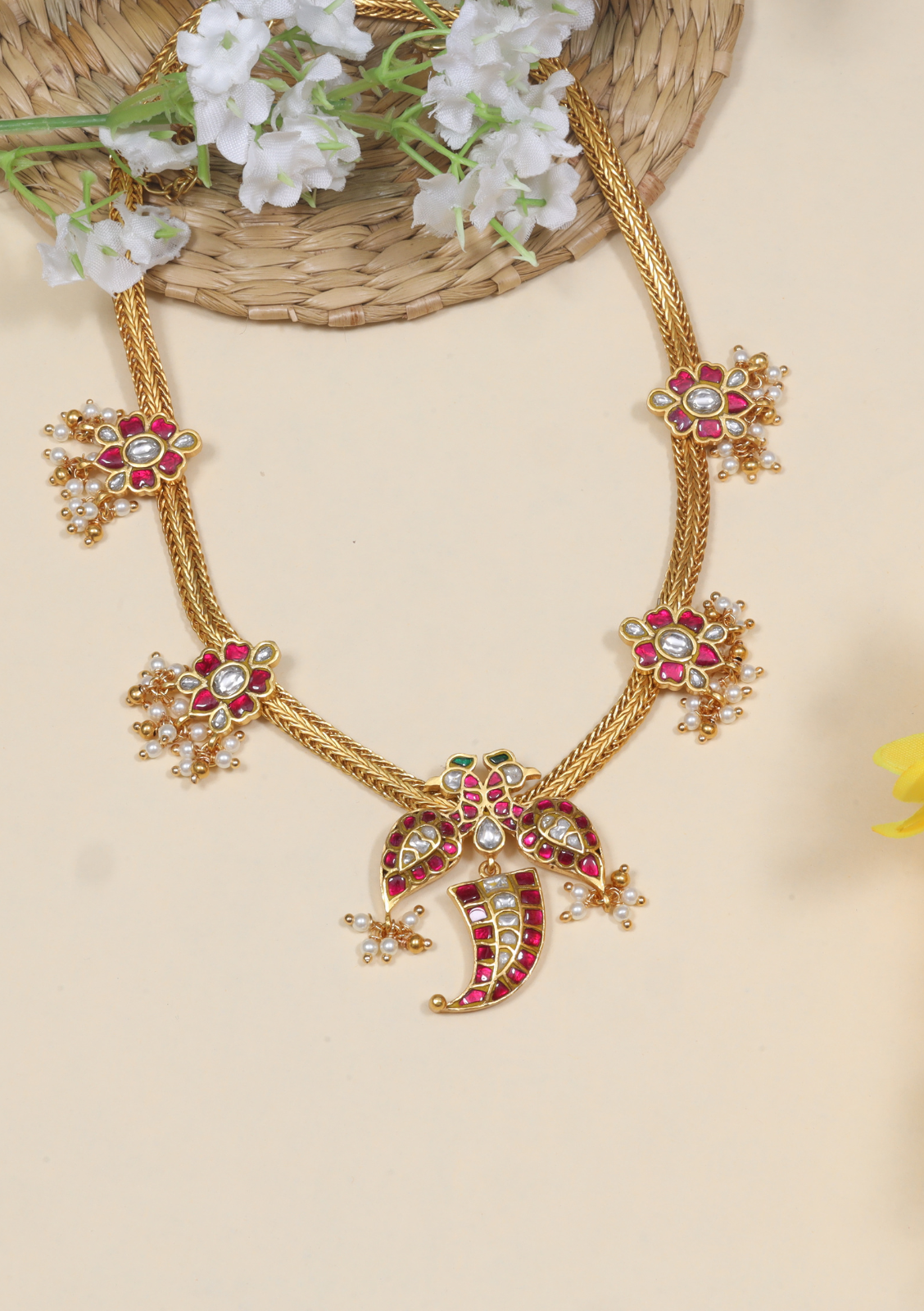 Timeless and Regal Jadau Kundan Short Necklace