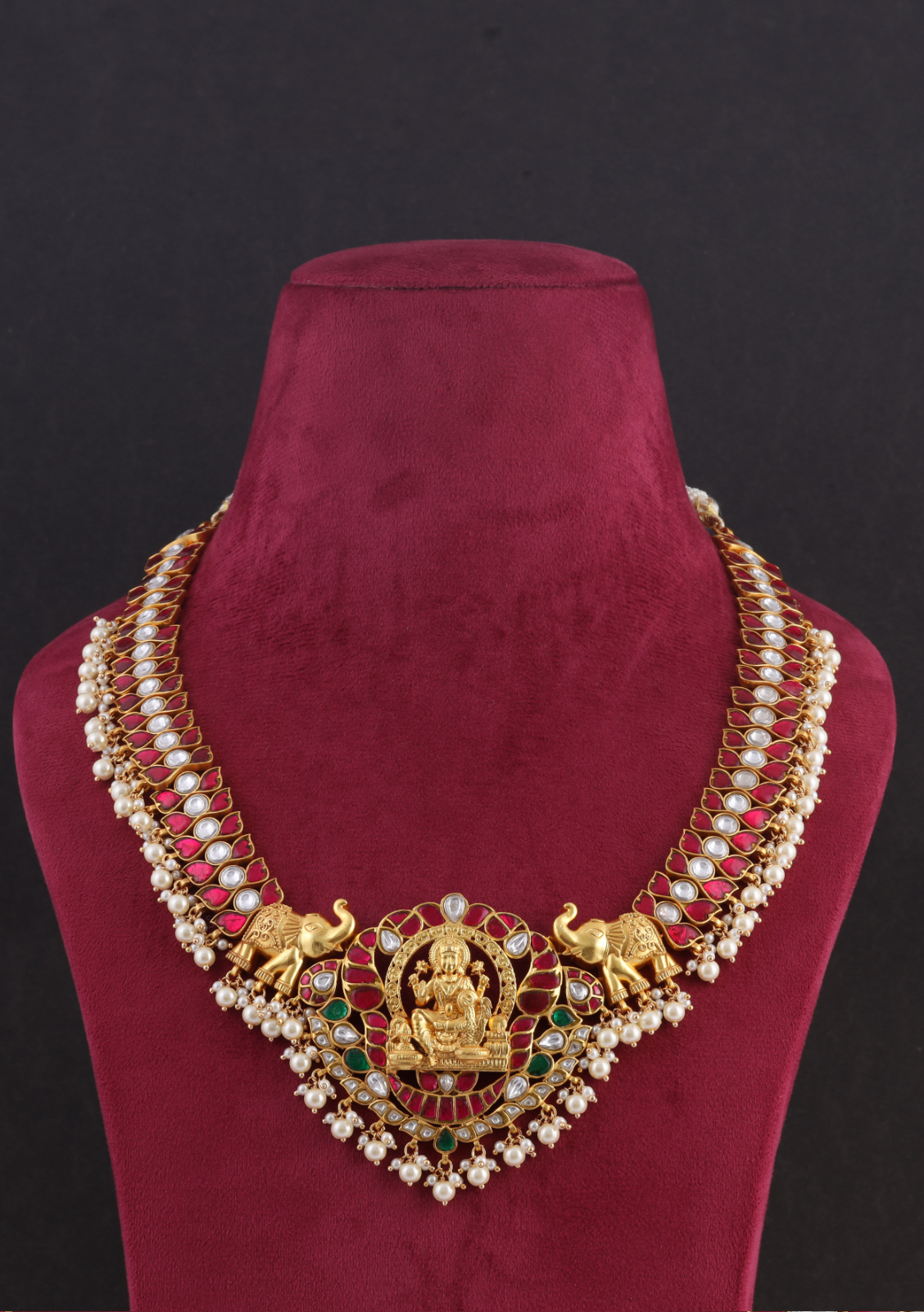 Lakshmi Nakshi Designer Heavy look Jadau Kundan Necklace