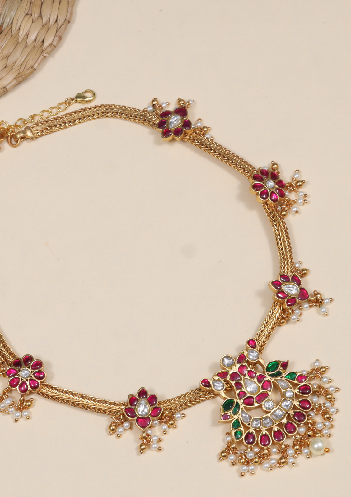 Opulent Jadau Kundan Short necklace