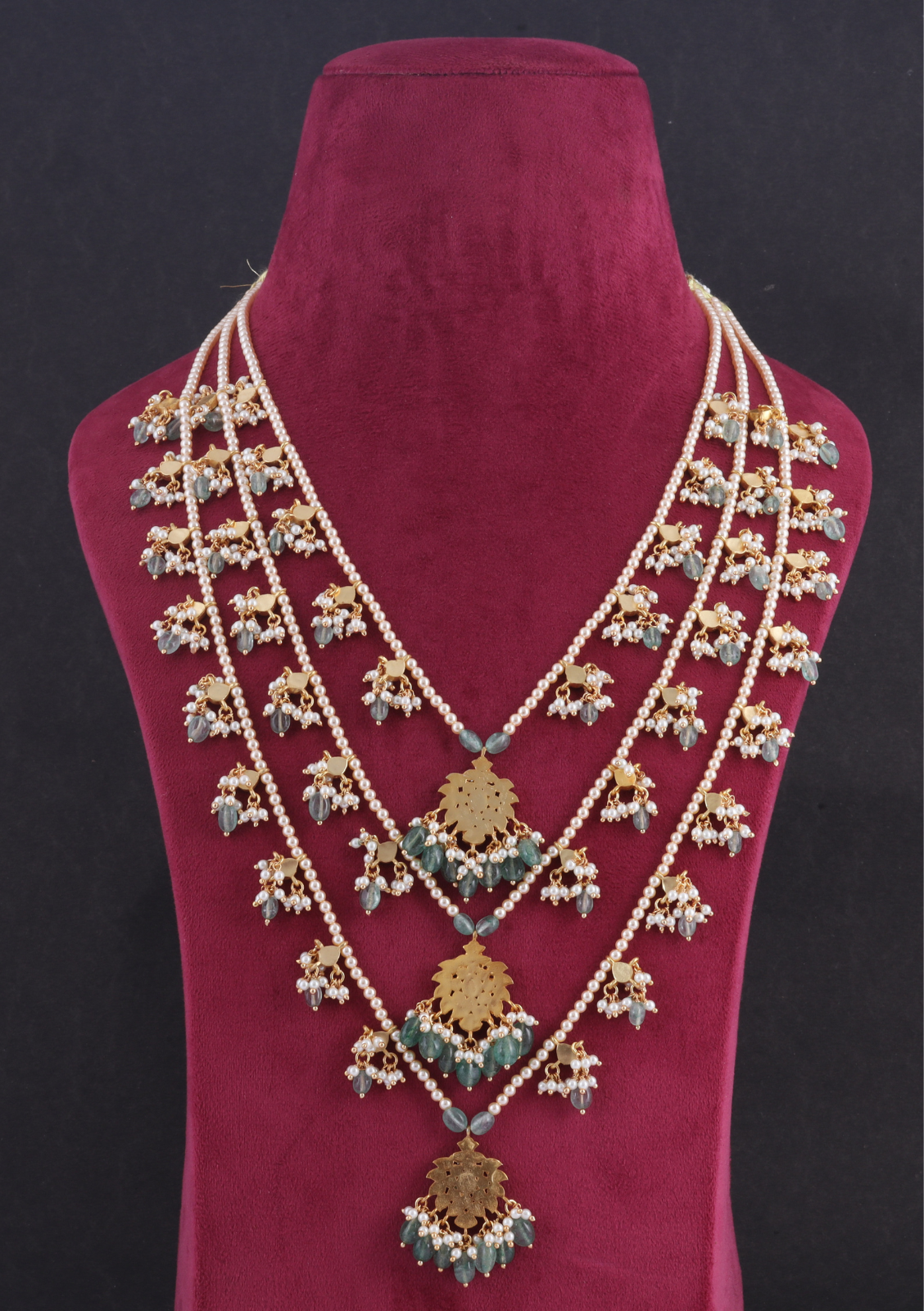 Elegant Layered Jadau Kundan Necklace