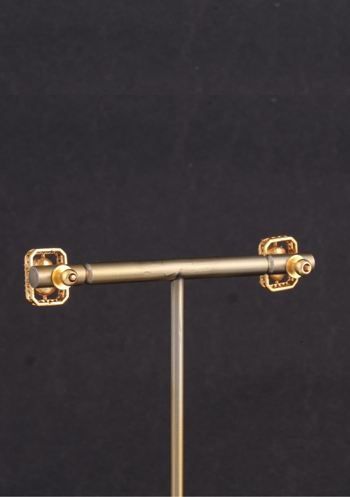 Minimal Elegant Moissanite Polki Necklace Earring Set