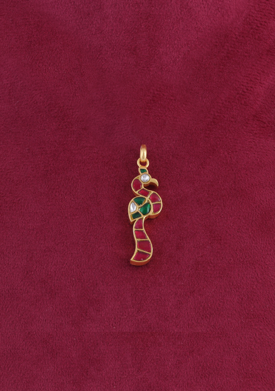 Elegant Peacock Designer Kundan Pendant