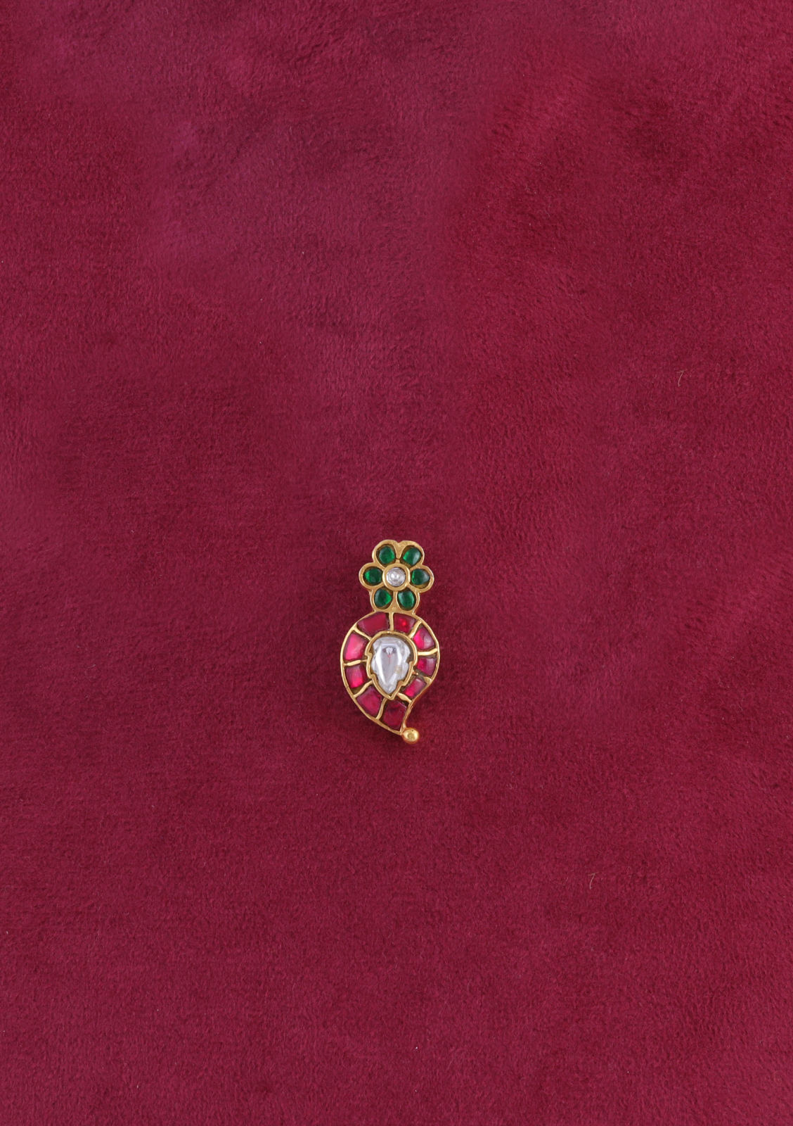 Cute Little Mango Jadau Kundan Pendant