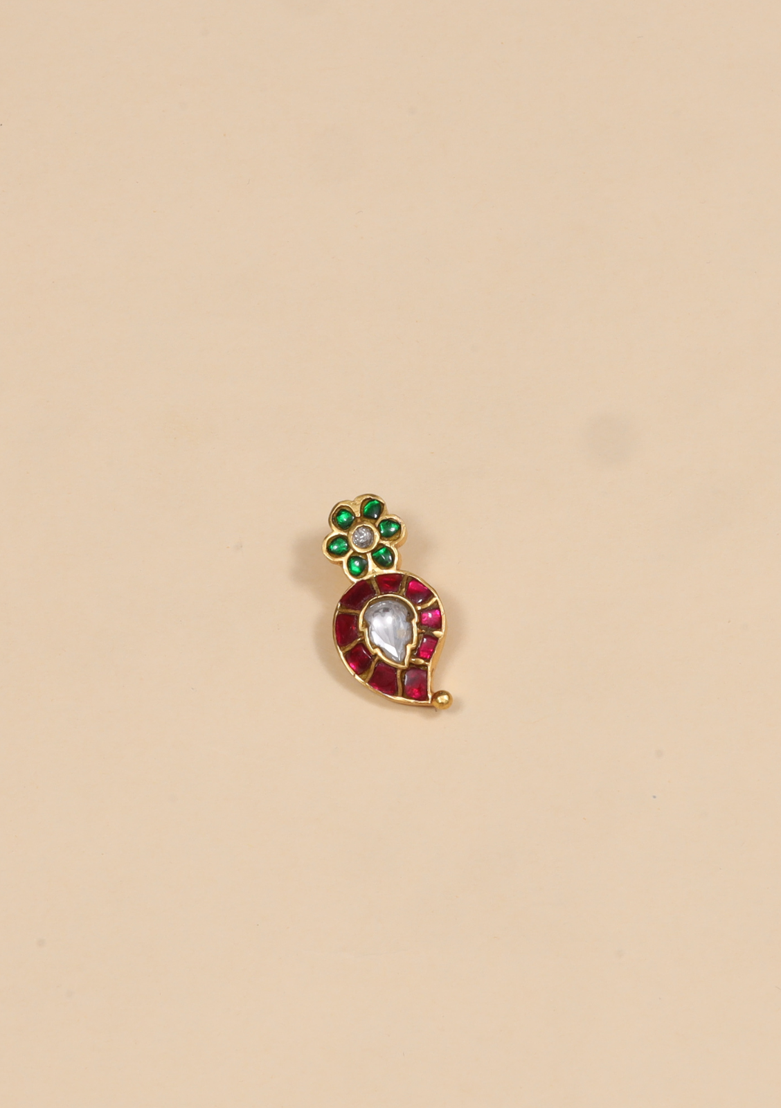 Cute Little Mango Jadau Kundan Pendant