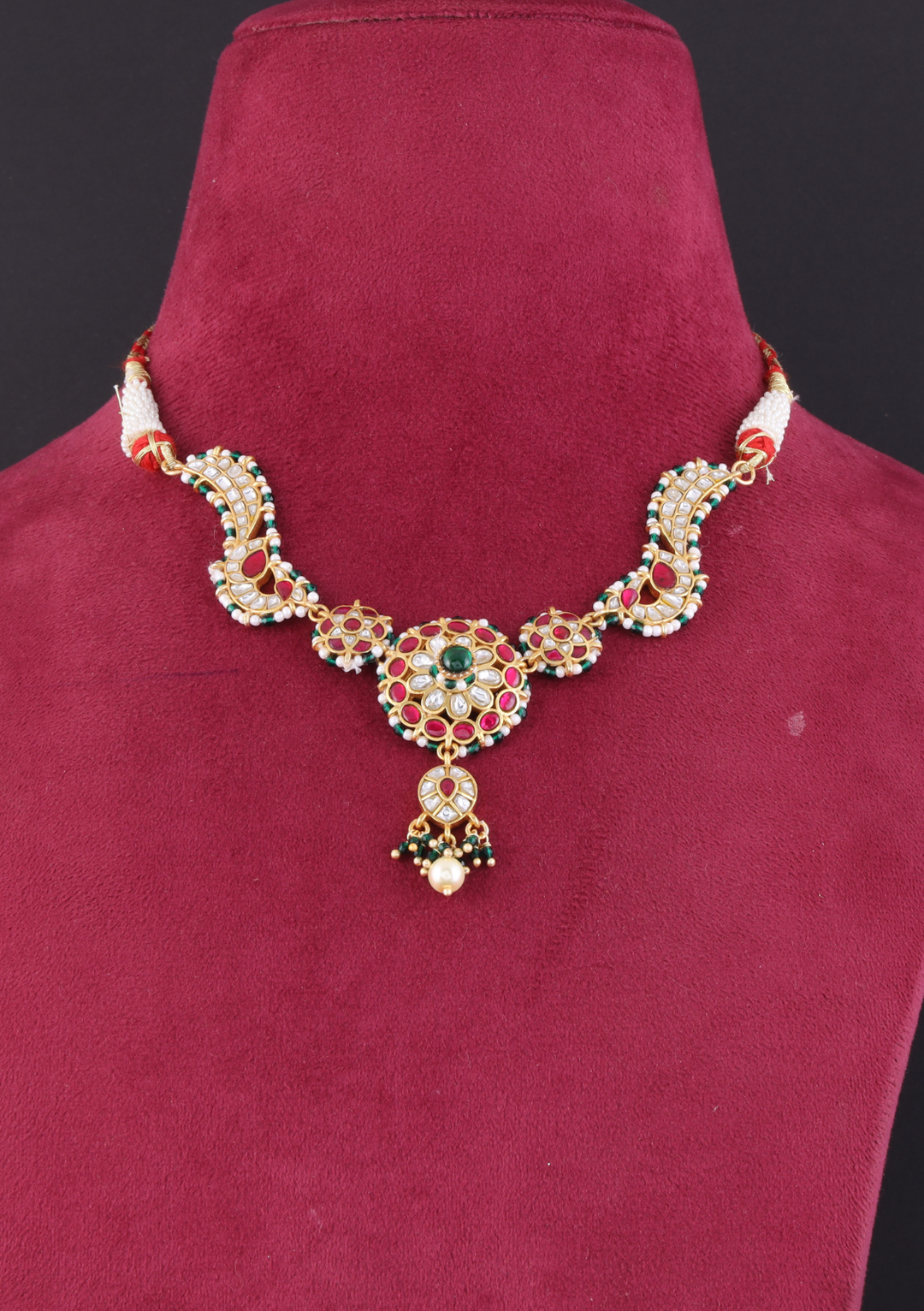 Girija Jadau Kundan Regal Necklace Earring Set