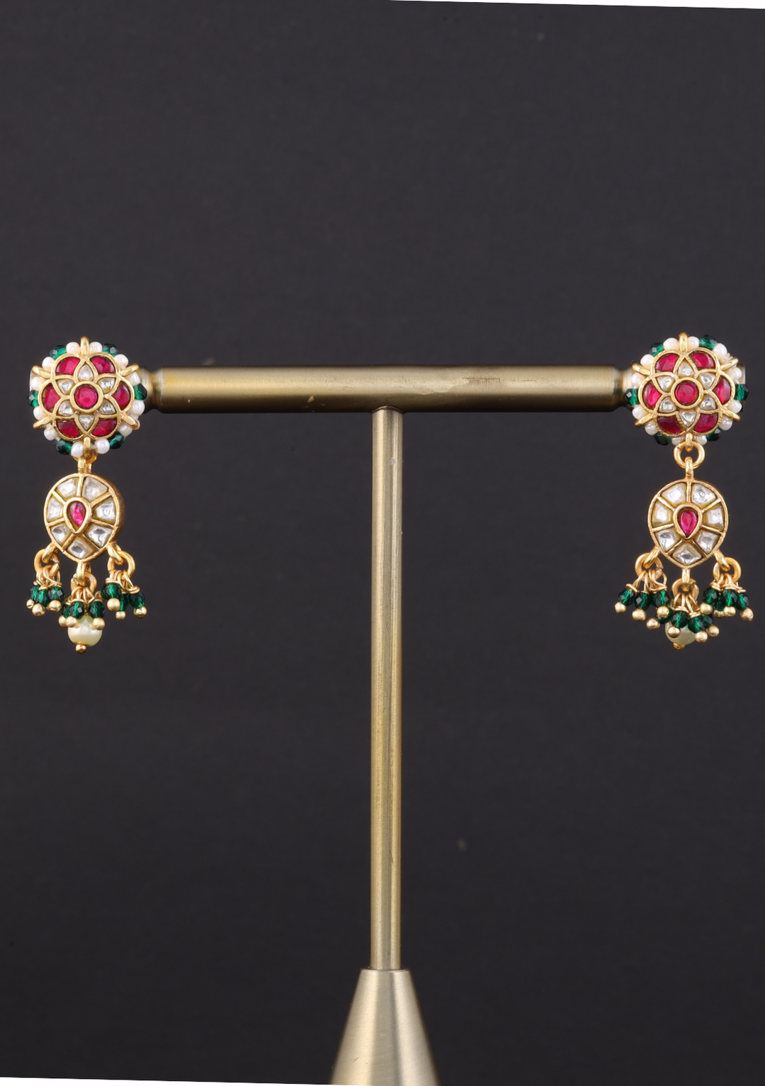 Girija Jadau Kundan Regal Necklace Earring Set