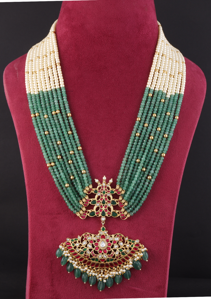 Rumi Jadau Kundan Layered Long Necklace