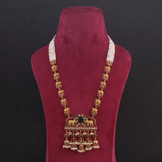 Classic Maharani Jadau Kundan Long Necklace