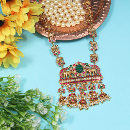 Classic Maharani Jadau Kundan Long Necklace