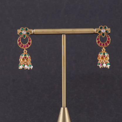 Flawless Jadau Kundan Designer Jhumka Earrings