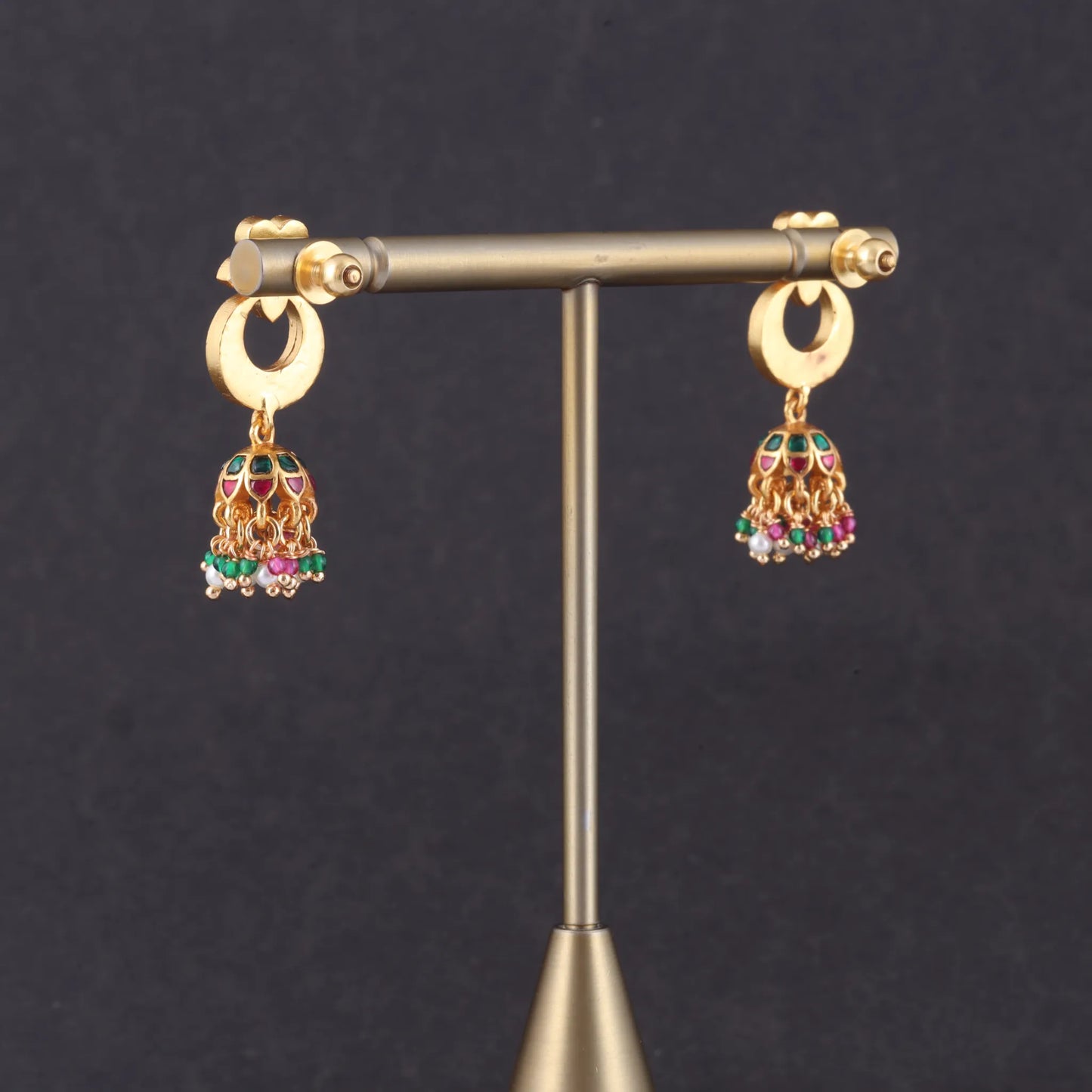 Flawless Jadau Kundan Designer Jhumka Earrings