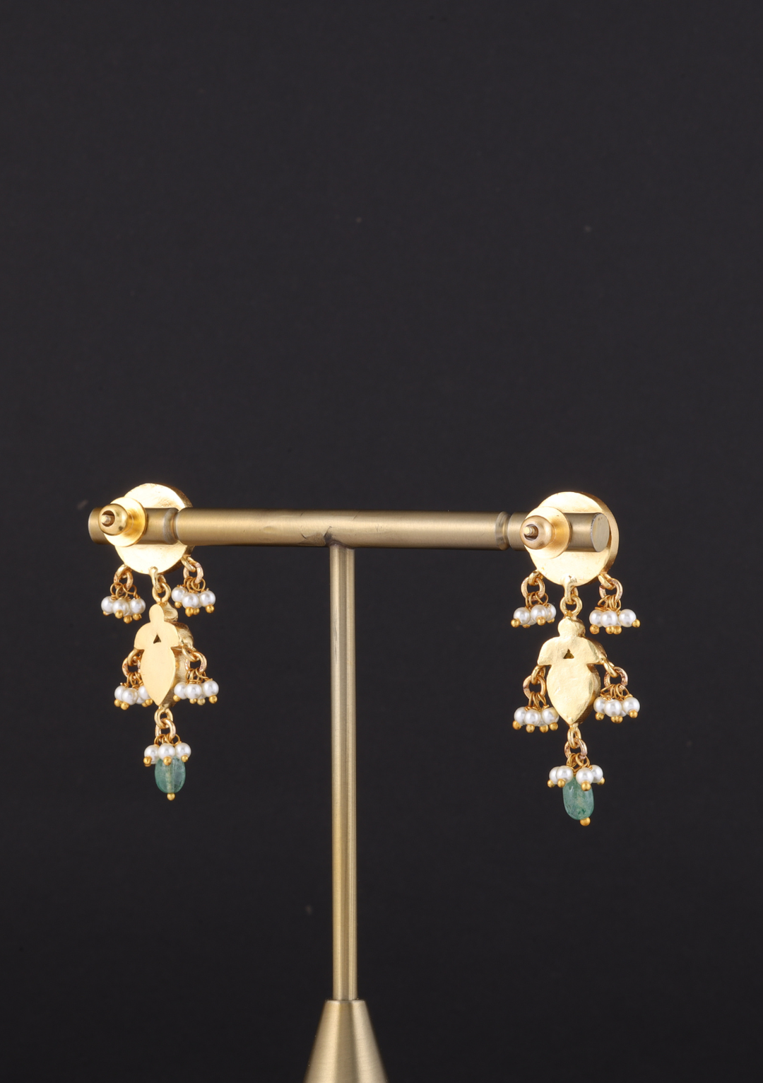 Parisa White Jadau Kundan Necklace Earring Set