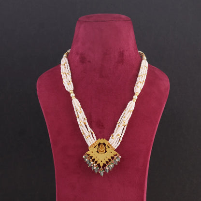 Elegant Nakshi Jadau Kundan Lakshmi Long Necklace