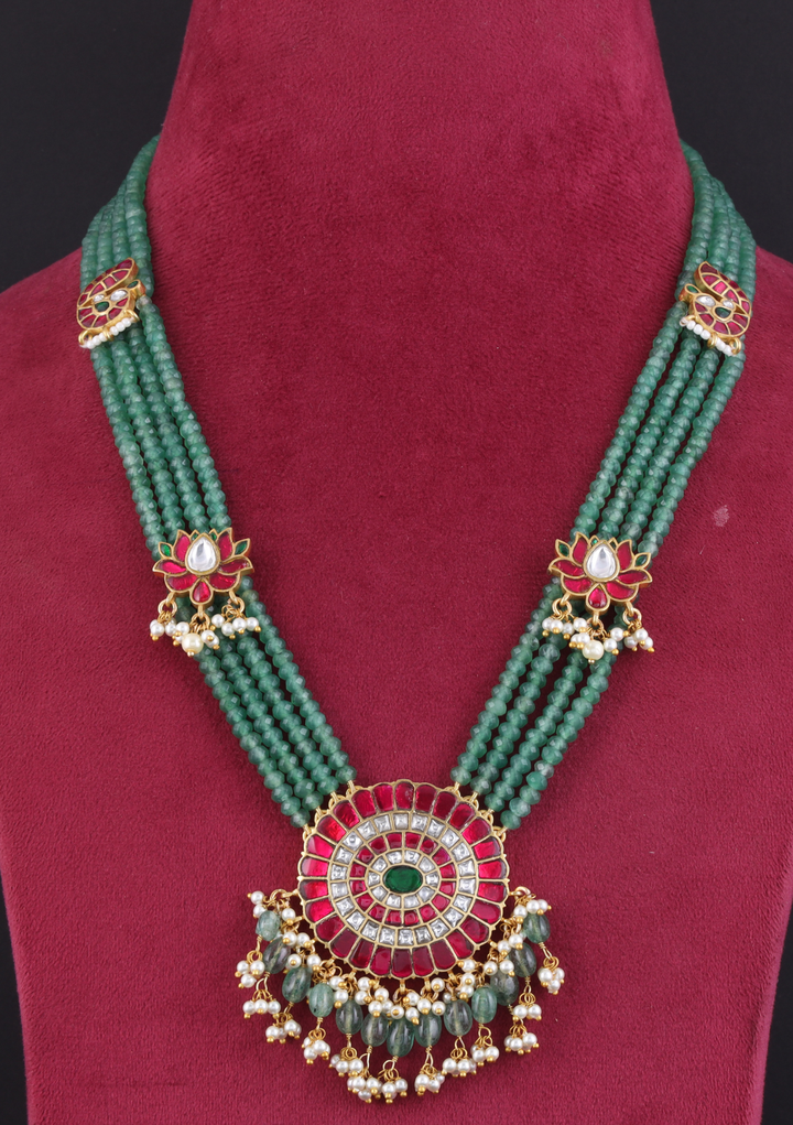 Vindhya Jadau Kundan royal Necklace Earring Set