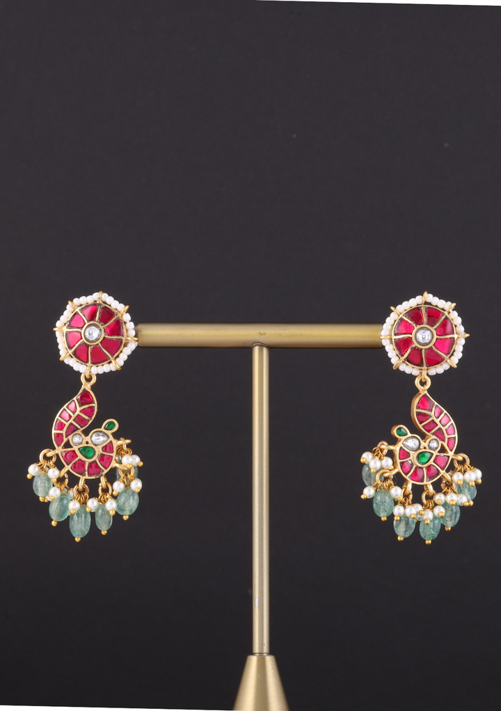 Vindhya Jadau Kundan royal Necklace Earring Set