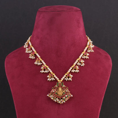 Traditional And Timeless Jadau Kundan Pearl Necklace