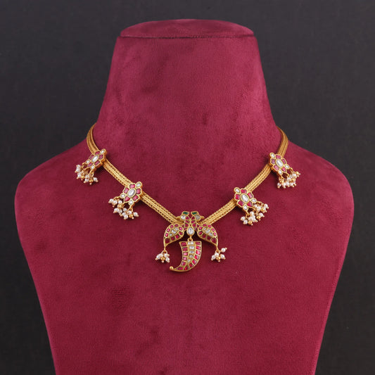 Timeless and Regal Jadau Kundan Short Necklace