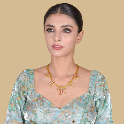 Timeless and Regal Jadau Kundan Short Necklace