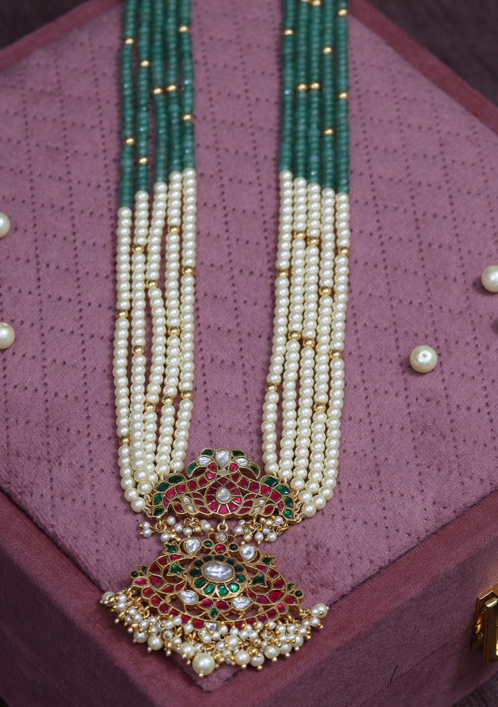 Rahi Jadau Kundan Layered Long Necklace