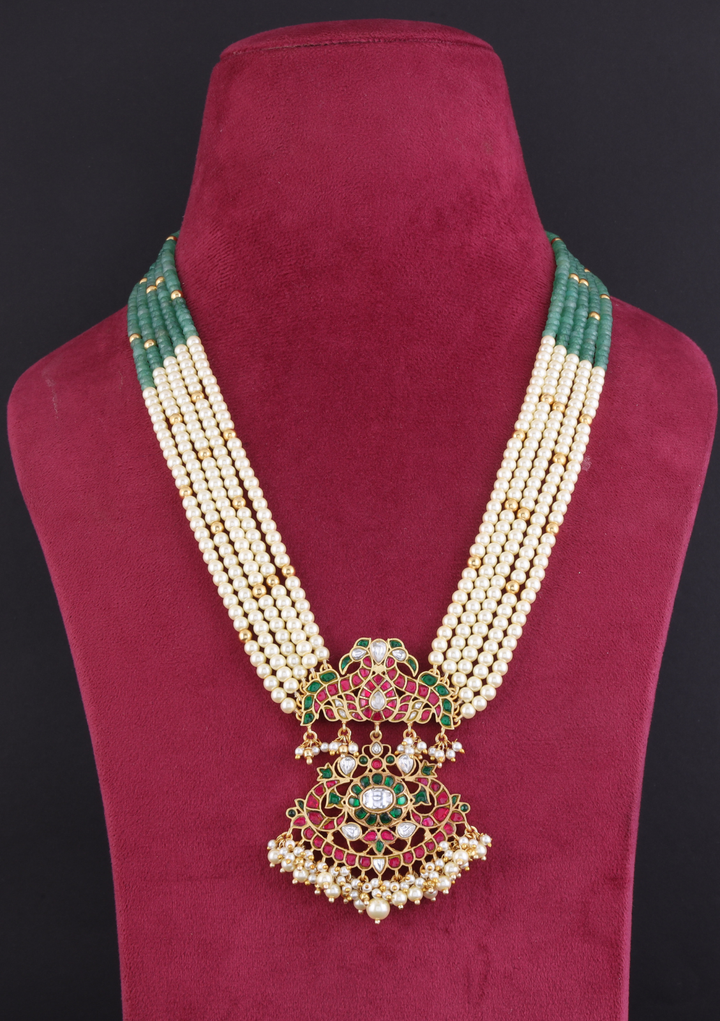 Rahi Jadau Kundan Layered Long Necklace