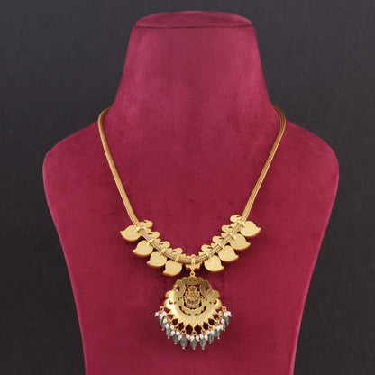 Traditional Mango Chain Jadau Kundan Necklace