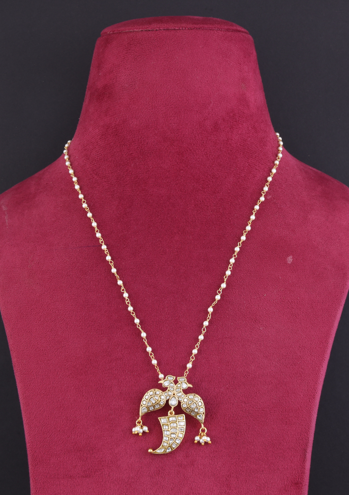 Mor Jadau Kundan Neckchain