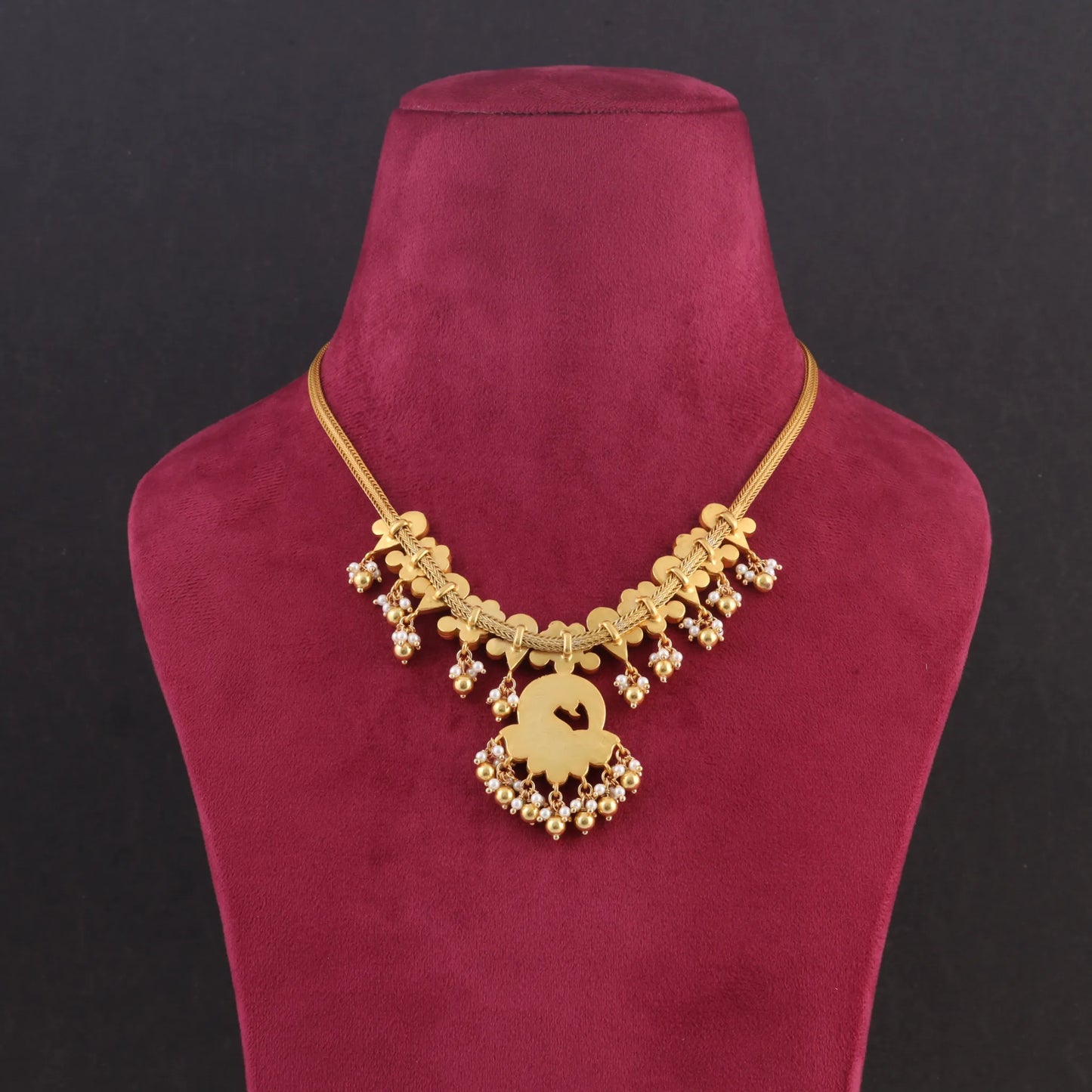 Designer Jadau Kundan Classic Simple Short Necklace