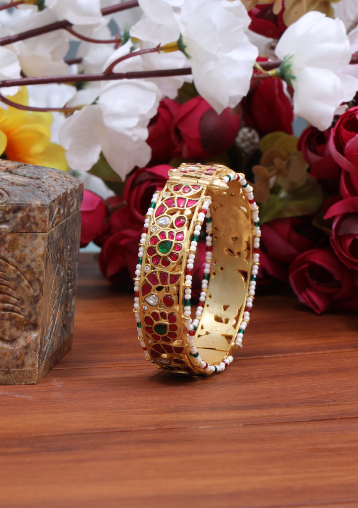Nargis Jadau Kundan Designer Single Bangle