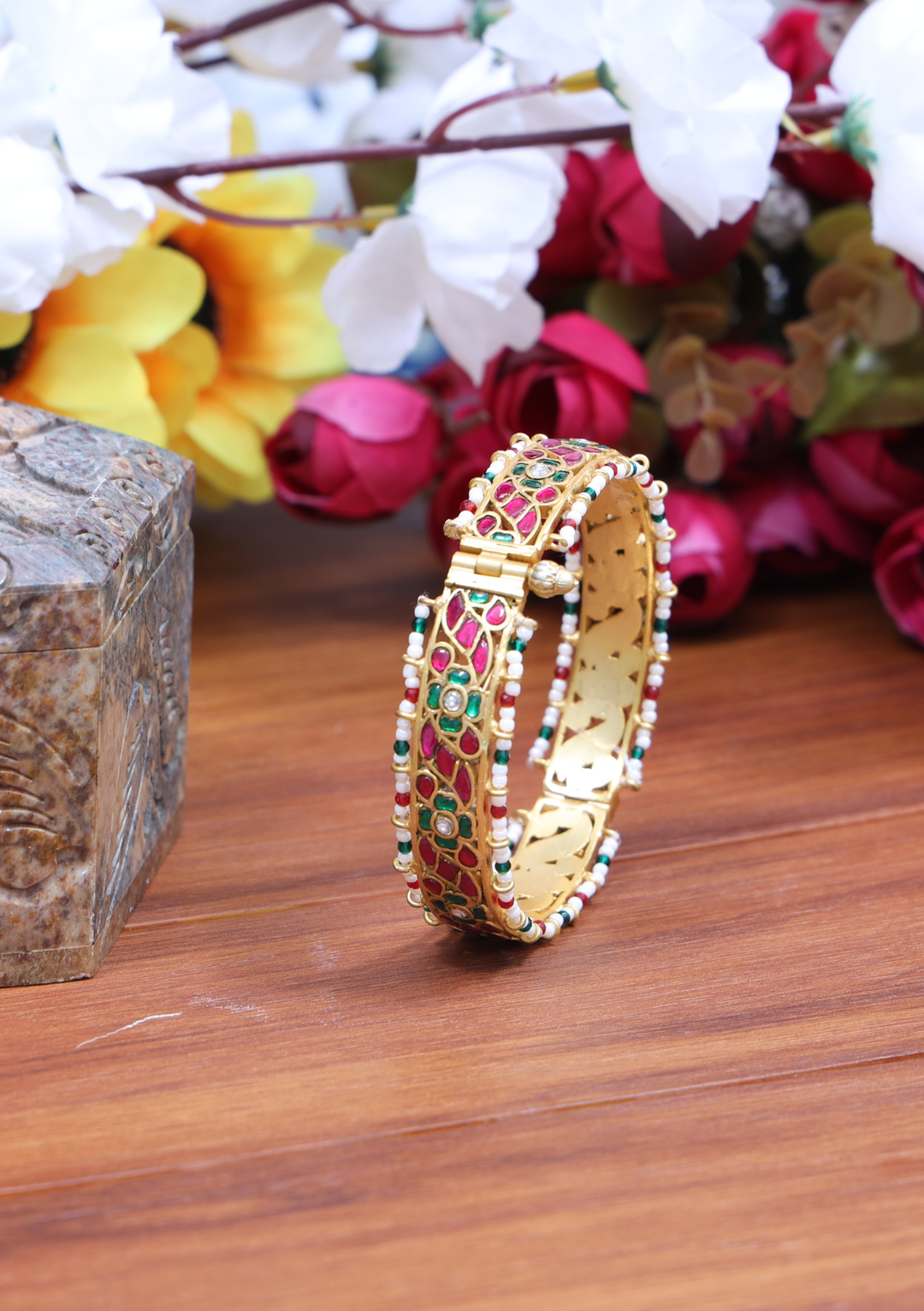 Siwana Jadau Kundan Designer Single Bangle