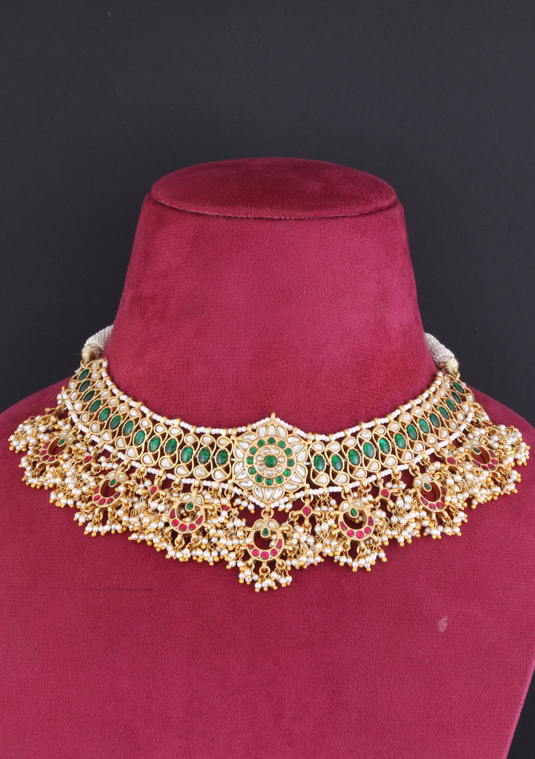 Chaitra Jadau Kundan Multicolor Choker Necklace