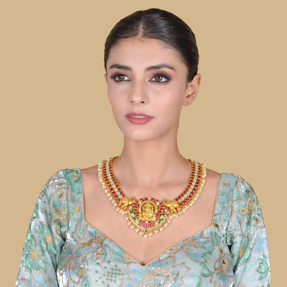 Lakshmi Nakshi Designer Heavy look Jadau Kundan Necklace