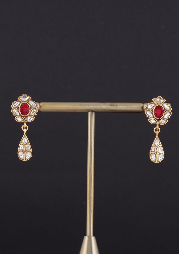 Boond Jadau Kundan Minimal Earrings