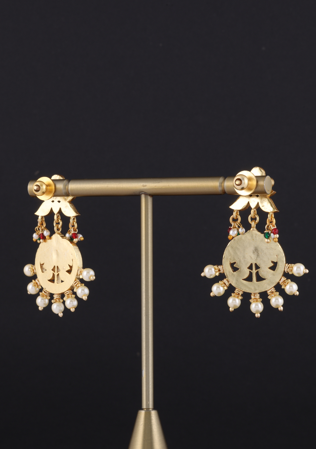 Tukra Jadau Kundan Heavy Earrings