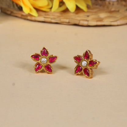 Elite Jadau Kundan Designer Stud Earrings