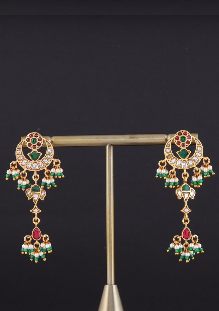 Chitrakala Jadau Kundan Latkan Earrings