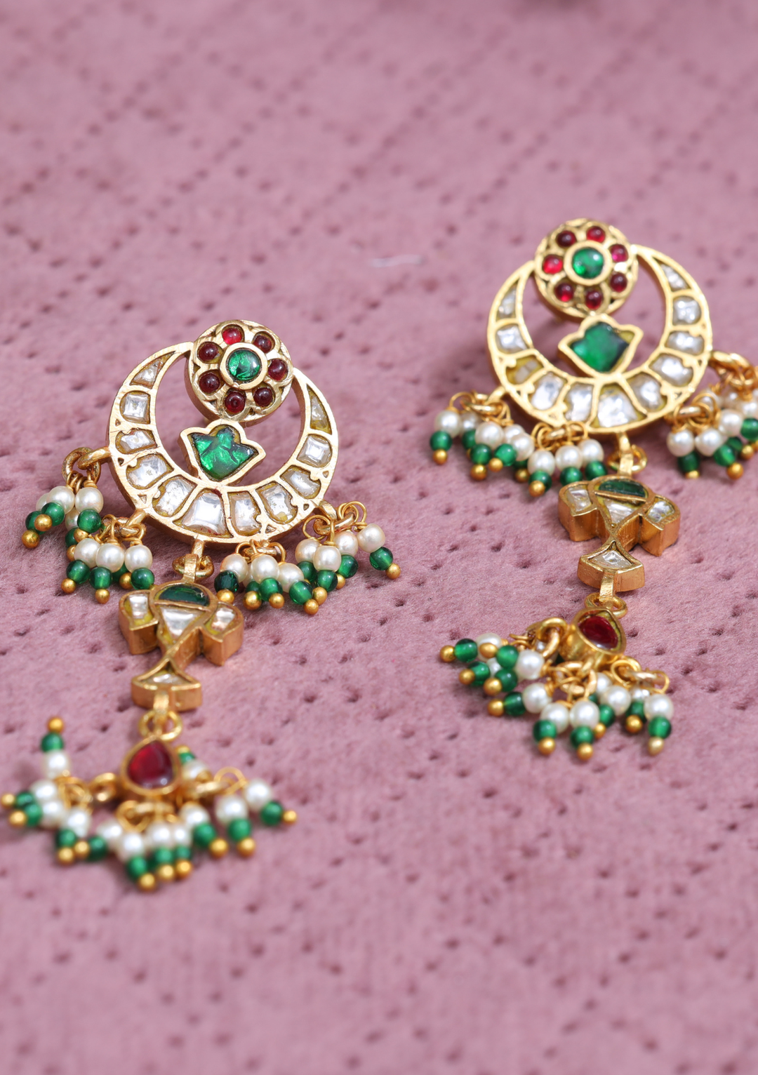 Chitrakala Jadau Kundan Latkan Earrings