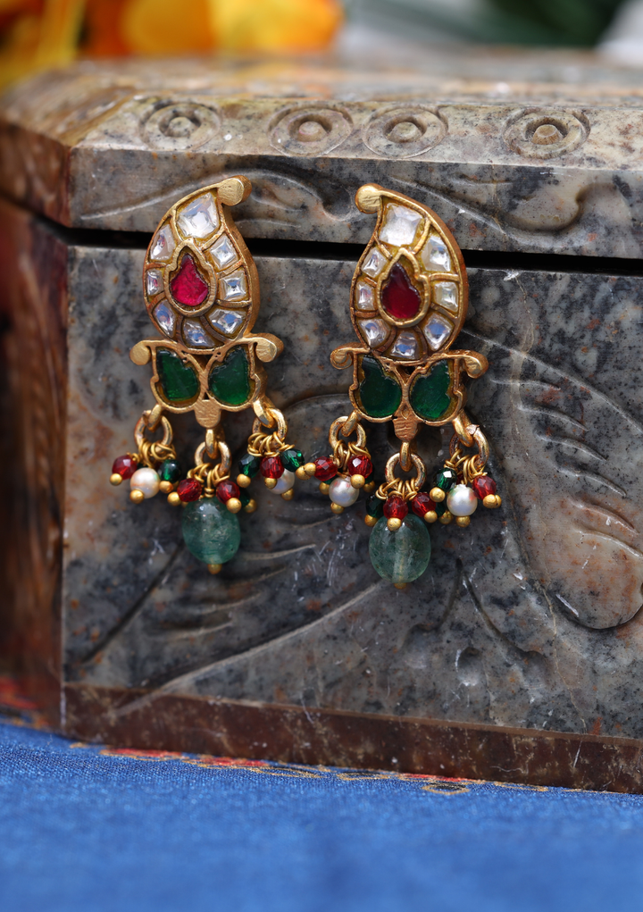 Damini Jadau Kundan Minimal Earrings