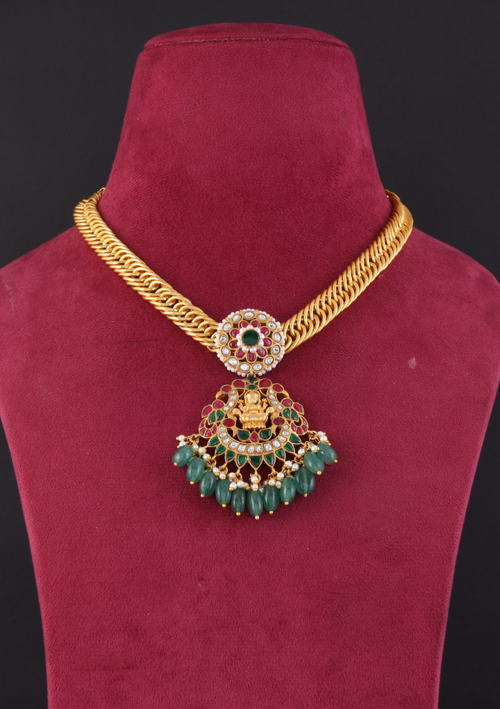 Devi Jadau Kundan Lakshmi Motif Necklace