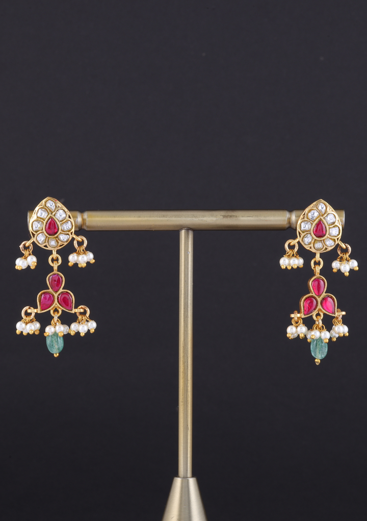 Baagh Jadau Kundan Earrings