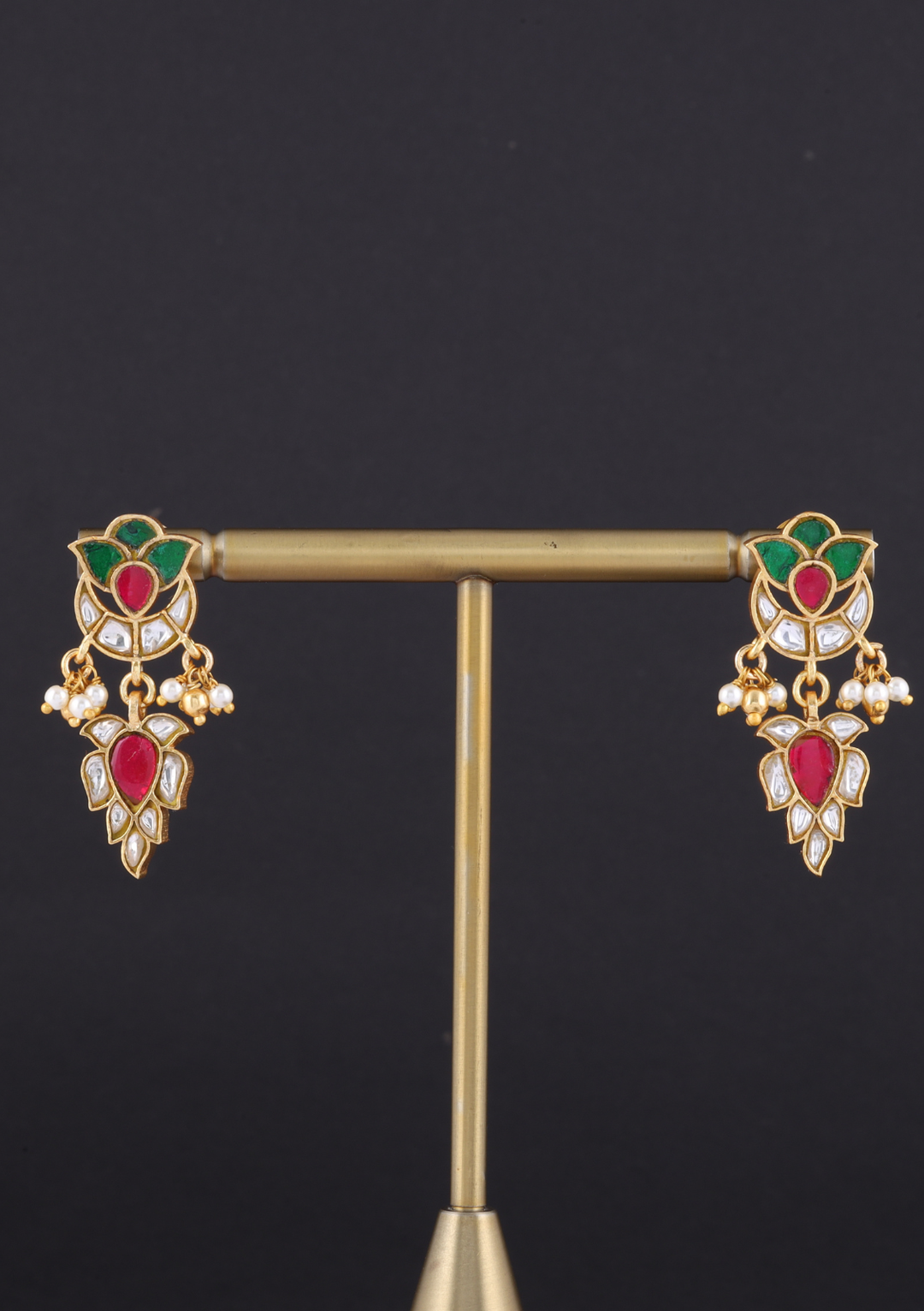 Malti Jadau Kundan Minimal Earrings