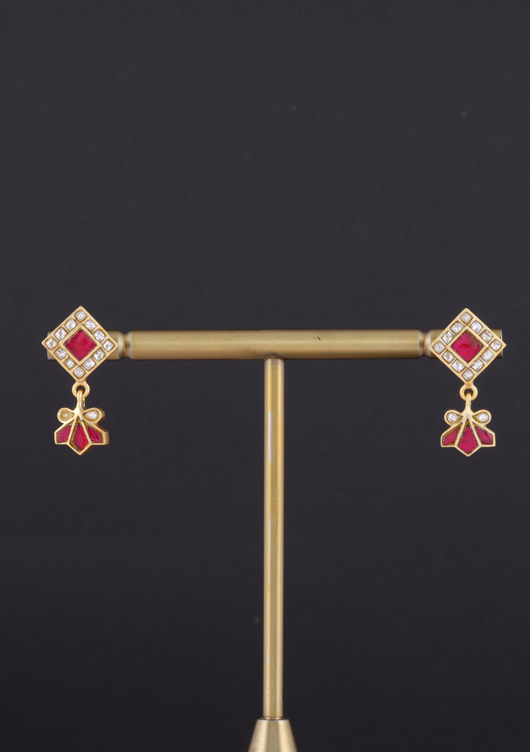 Somai Jadau Kundan Minimal earrings