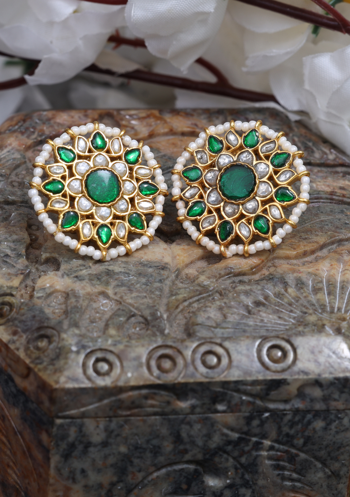 Koshi Jadau Kundan Stud Earrings