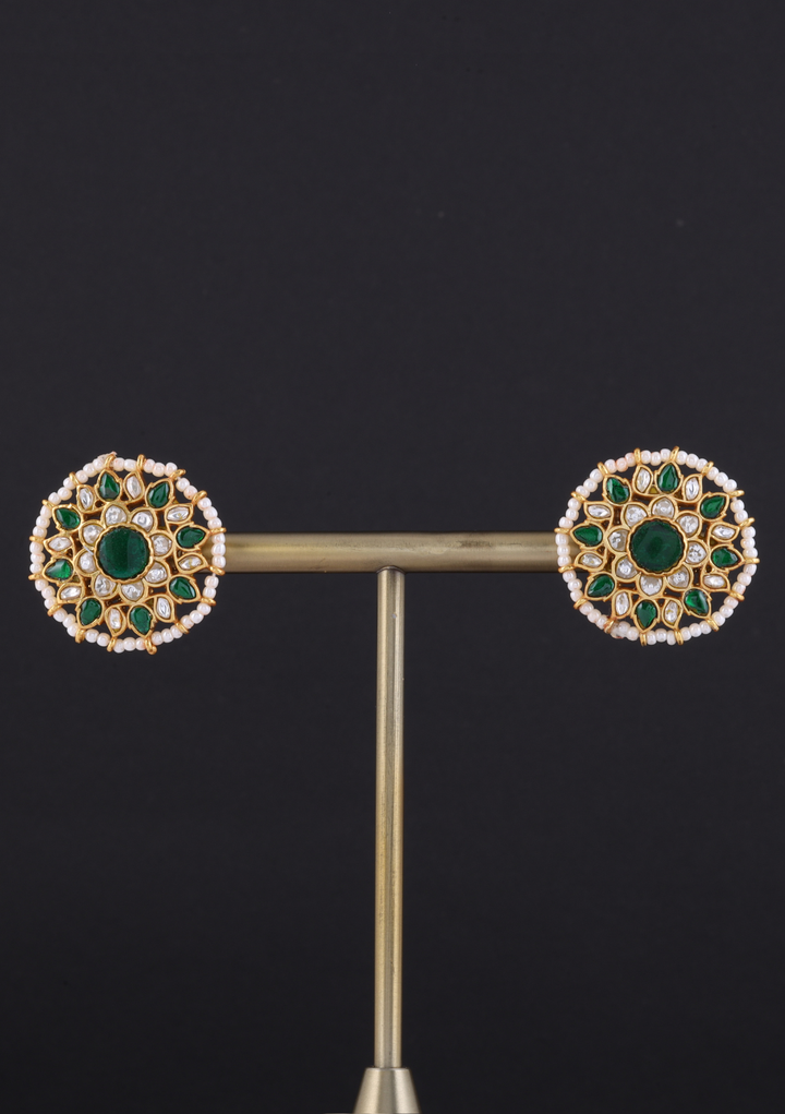 Koshi Jadau Kundan Stud Earrings