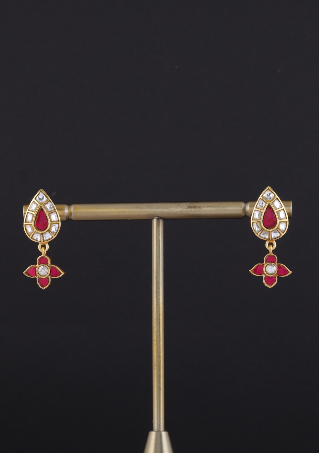 Nivara Jadau Kundan Minimal Earrings