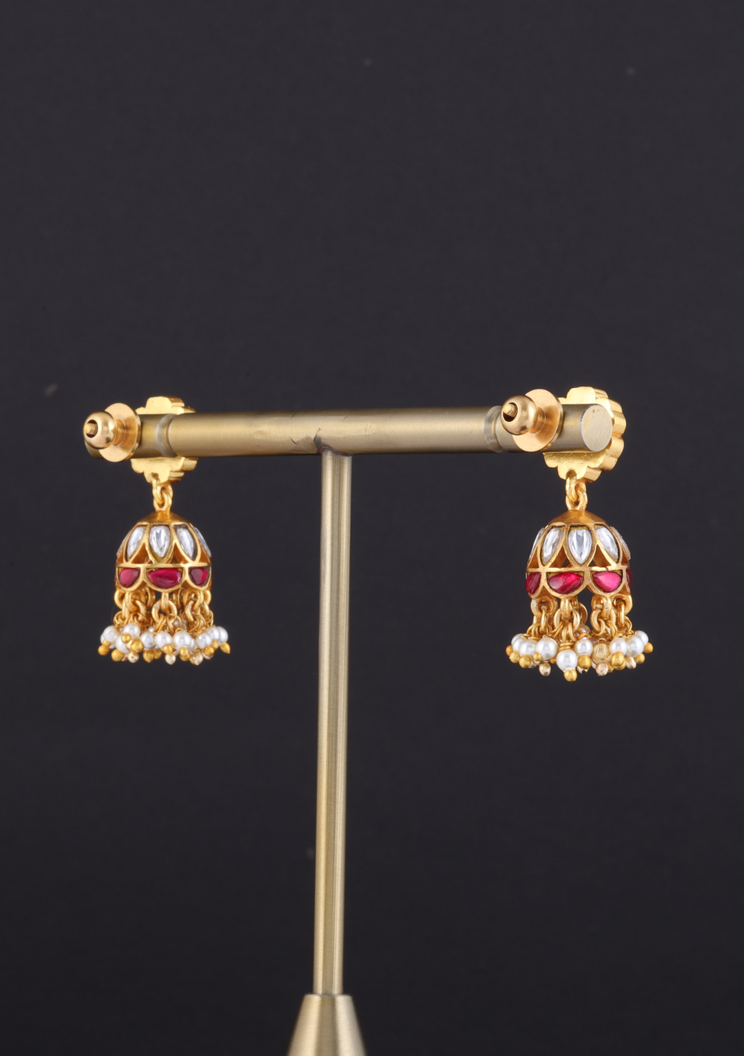Pankhi Jadau Kundan Jhumka Earrings
