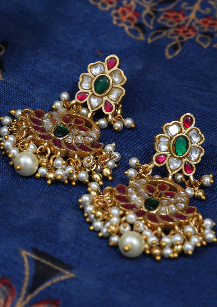 Chhaya Jadau Kundan Designer Earrings