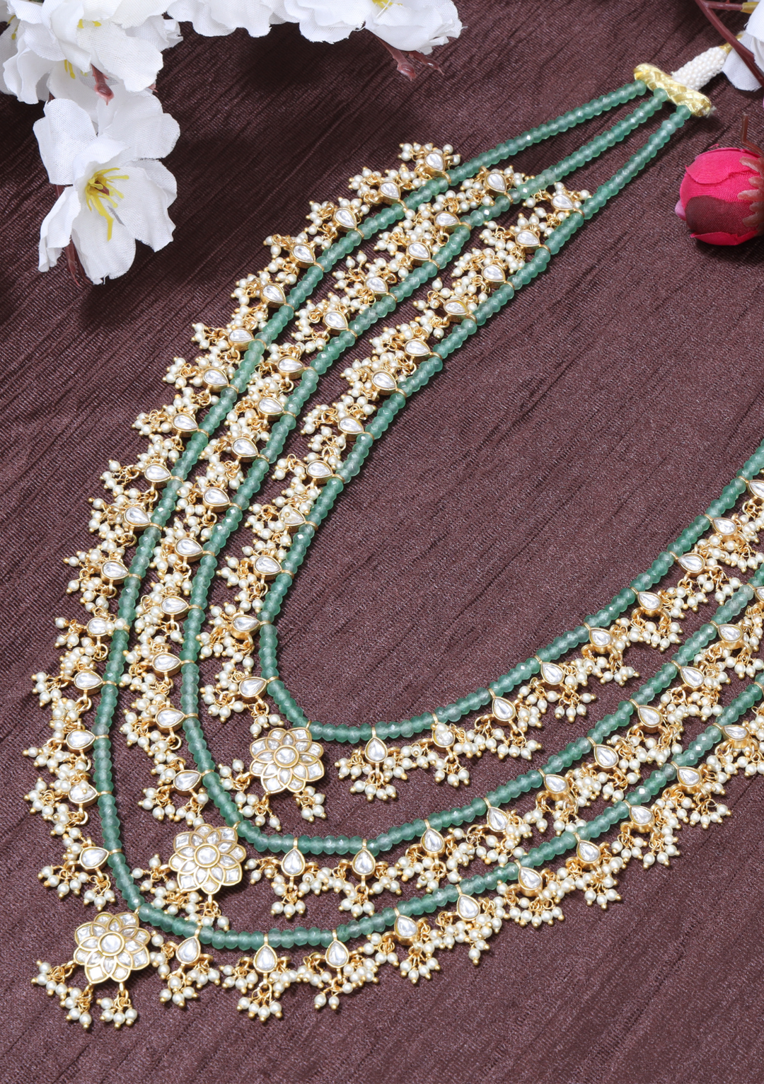 Kalyanam Jadau Kundan Layered Haar Necklace